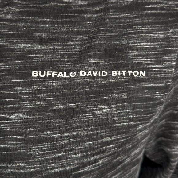 Buffalo David Bitton mens colorblock full zip hoodie gray black pockets size M - Picture 8 of 13
